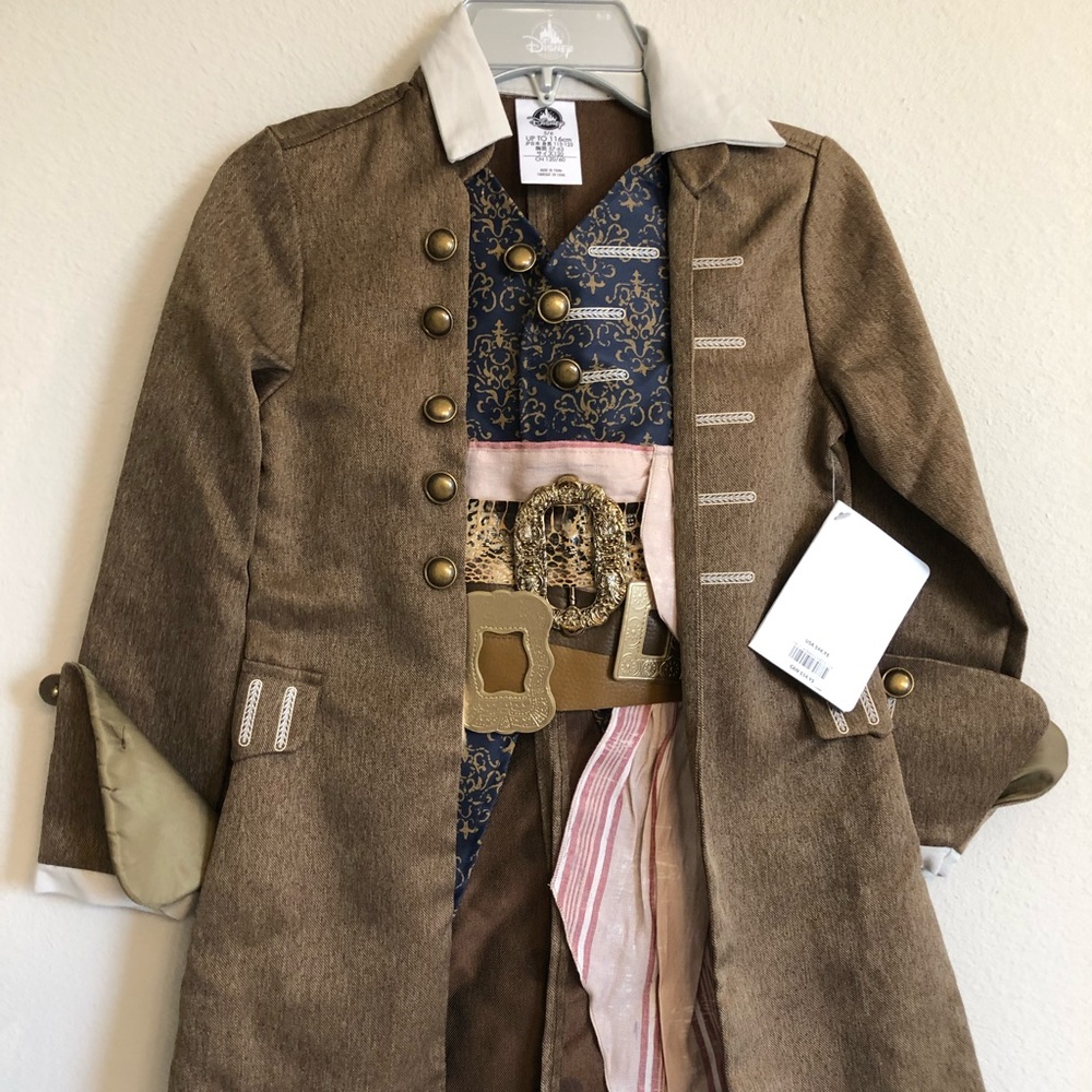 NWT Captain Jack Sparrow Costume from Disney Store